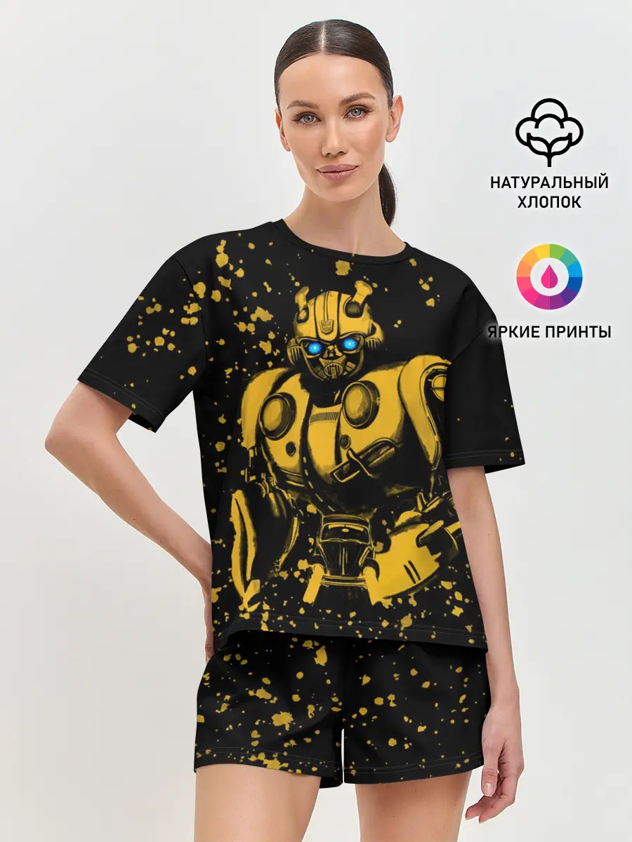 Женская пижама с шортами / Bumblebee