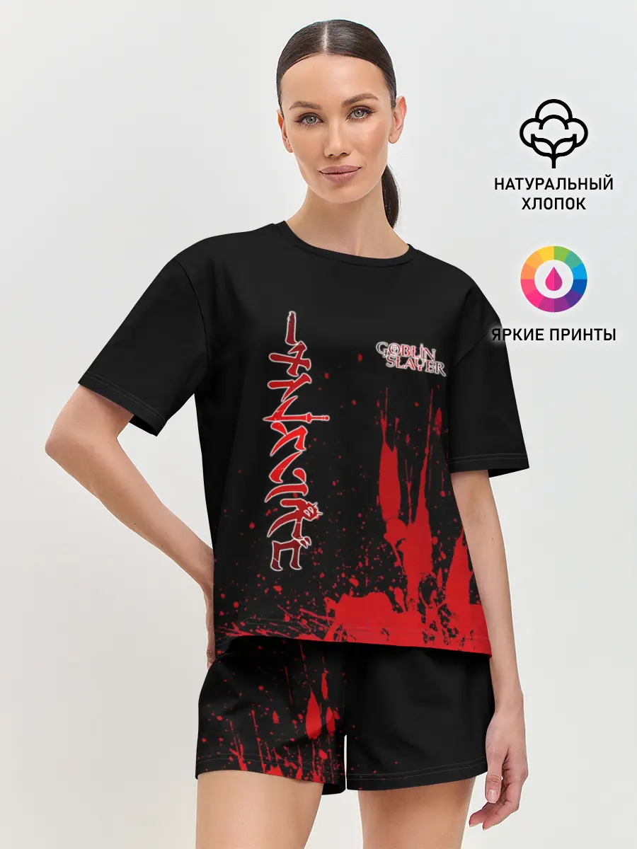 Женская пижама с шортами / Goblin Slayer на Японском