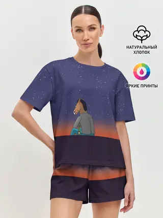 Женская пижама с шортами / Конь Бо Джек