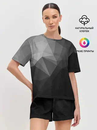 Женская пижама с шортами / Poly Abstract