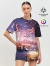 Женская пижама с шортами / Фантастический закат