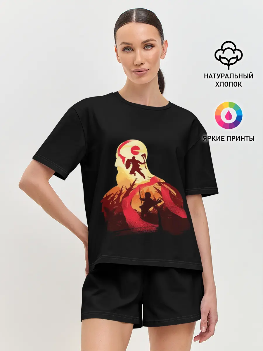 Женская пижама с шортами / God of War