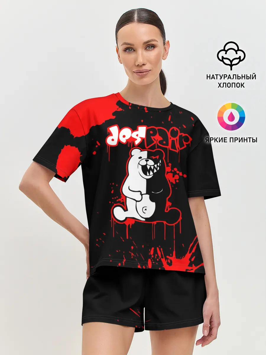 Женская пижама с шортами / MONOKUMA Despair
