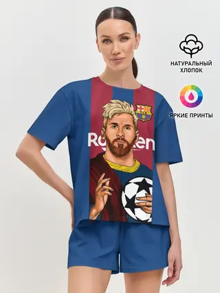 Женская пижама с шортами / Месси Бог