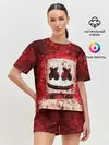 Женская пижама с шортами / Marshmello