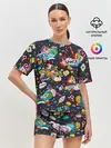 Женская пижама с шортами / Космос