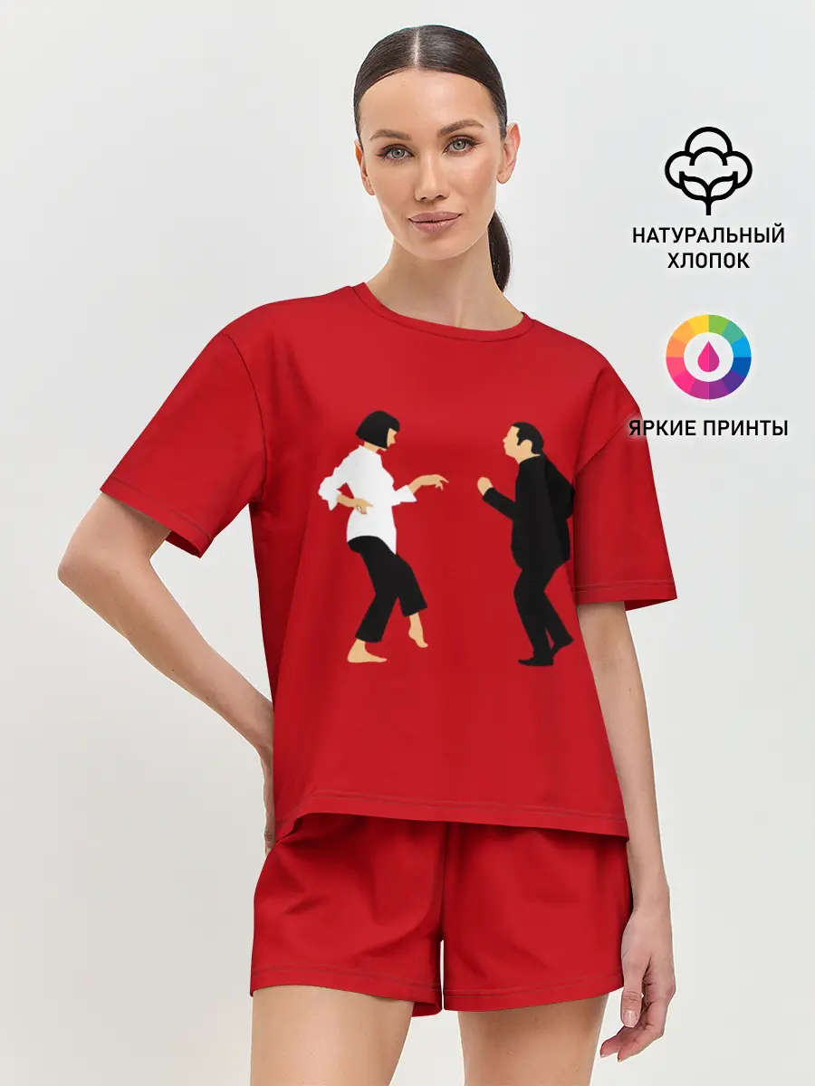 Женская пижама с шортами / Криминальное чтиво