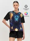 Женская пижама с шортами / волк