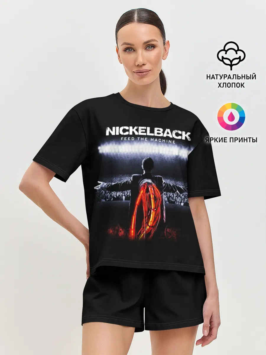 Женская пижама с шортами / Nickelback