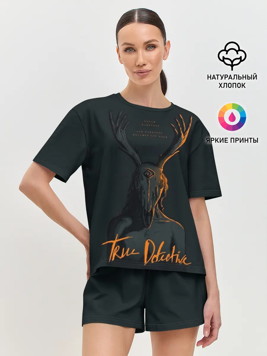 Женская пижама с шортами / True Detective