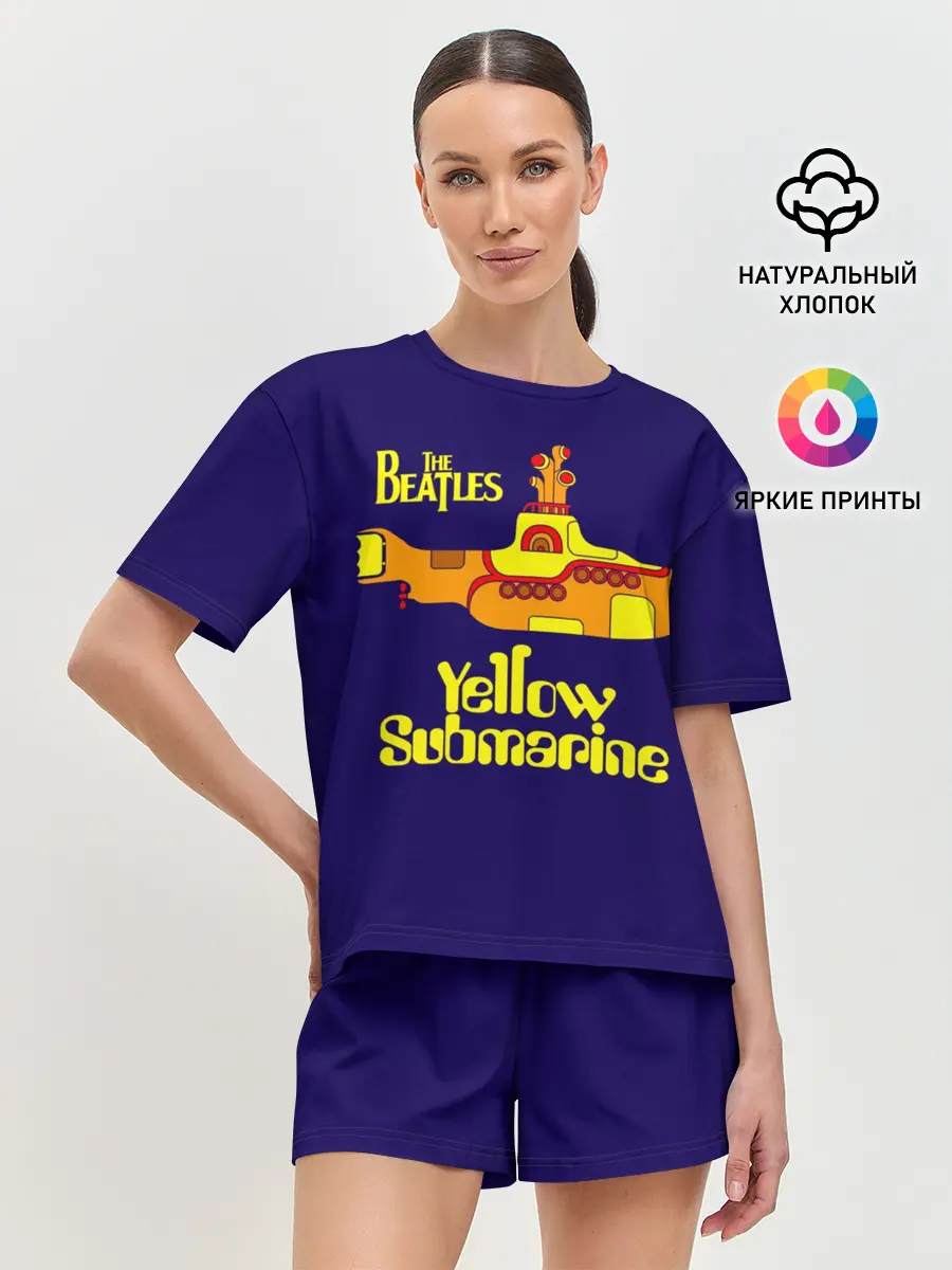 Женская пижама с шортами / The Beatles. Yellow Submarine