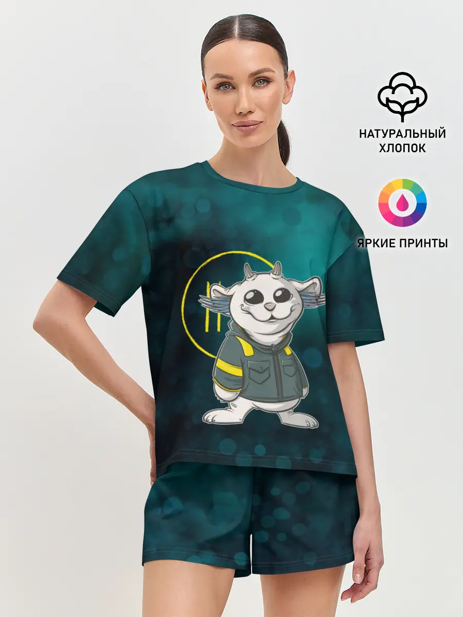 Женская пижама с шортами / TOP. Chlorine. NED