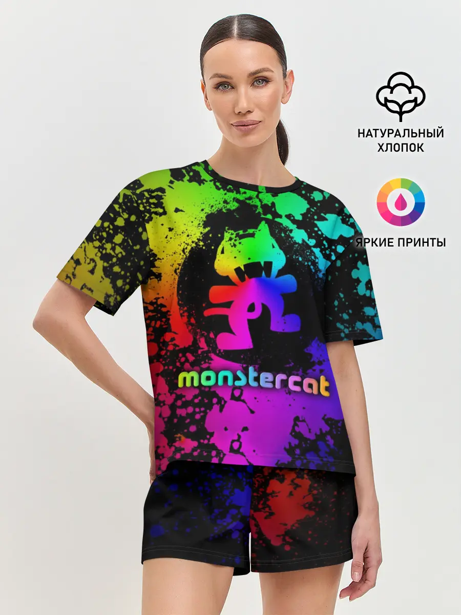 Женская пижама с шортами / Monstercat