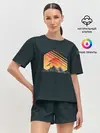 Женская пижама с шортами / Заход Солнца