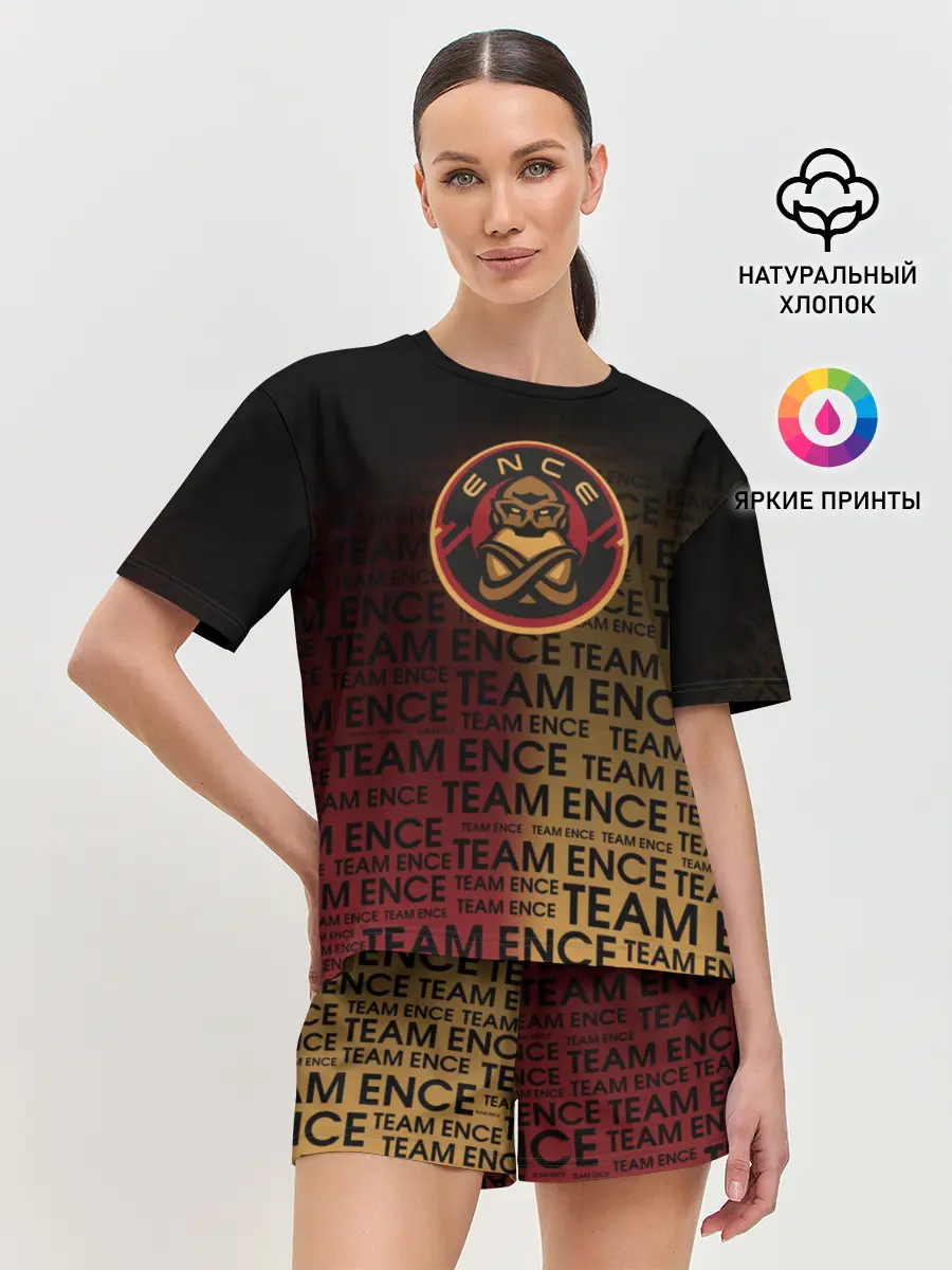 Женская пижама с шортами / TEAM ENCE