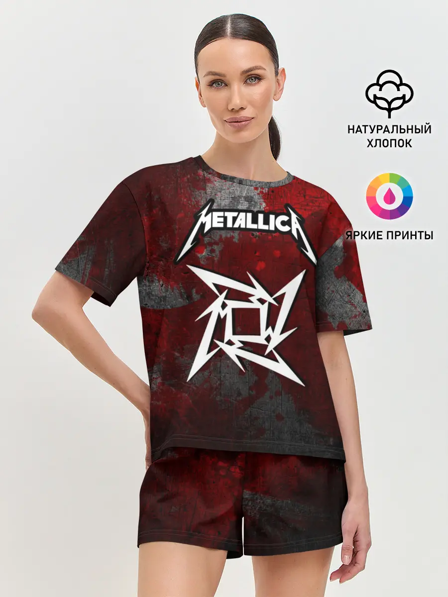 Женская пижама с шортами / METALLICA
