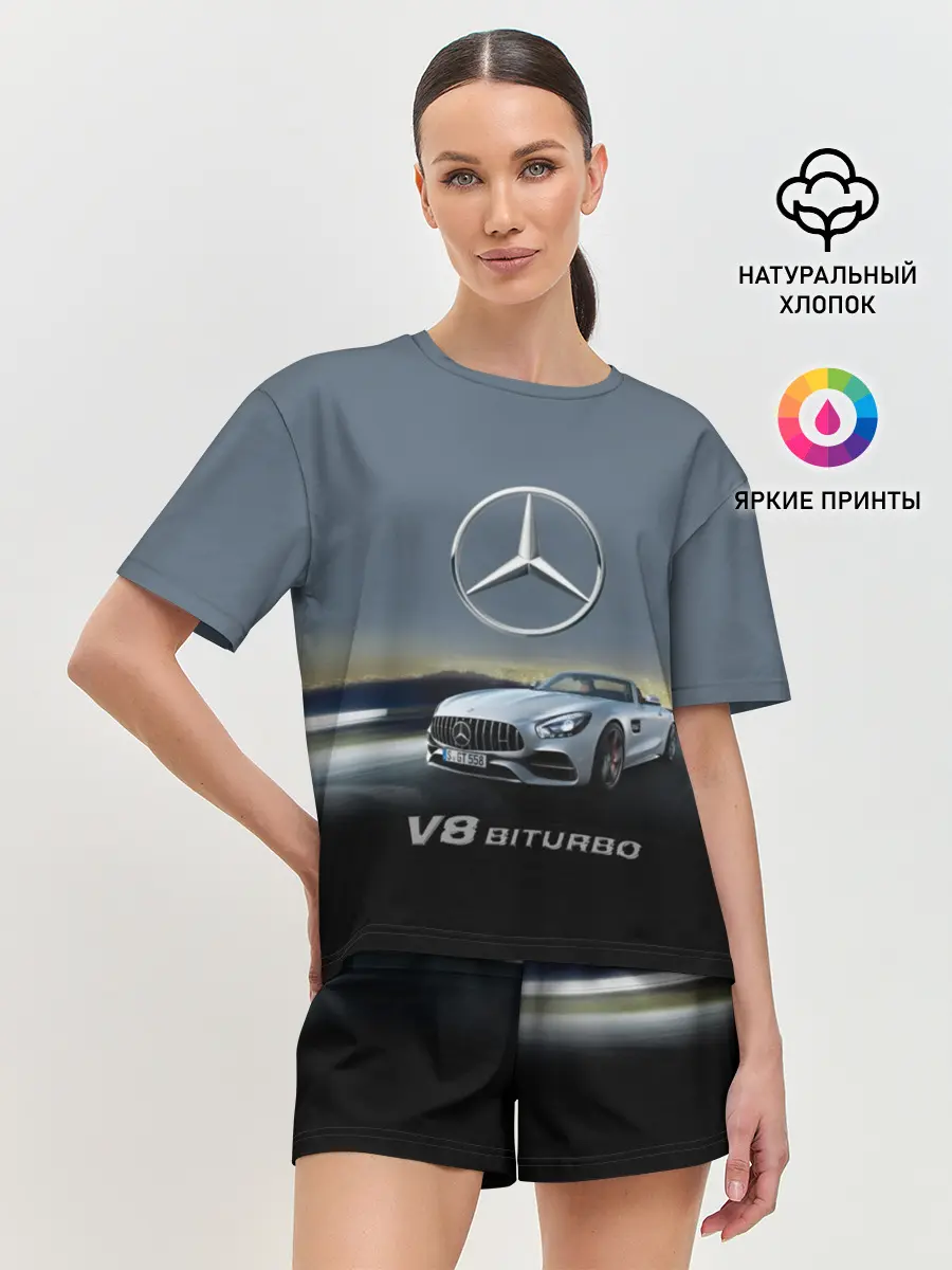 Женская пижама с шортами / V8 Biturbo