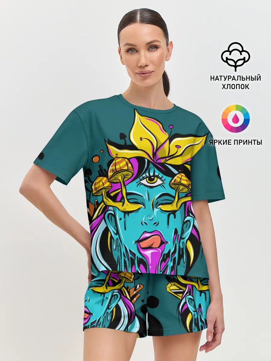 Женская пижама с шортами / Девушка трип
