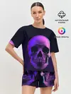 Женская пижама с шортами / Токсичный череп