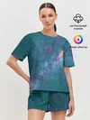 Женская пижама с шортами / Млечный путь