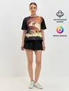 Женская пижама с шортами / Абстрактный олень