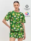 Женская пижама с шортами / Щупальца с глазами