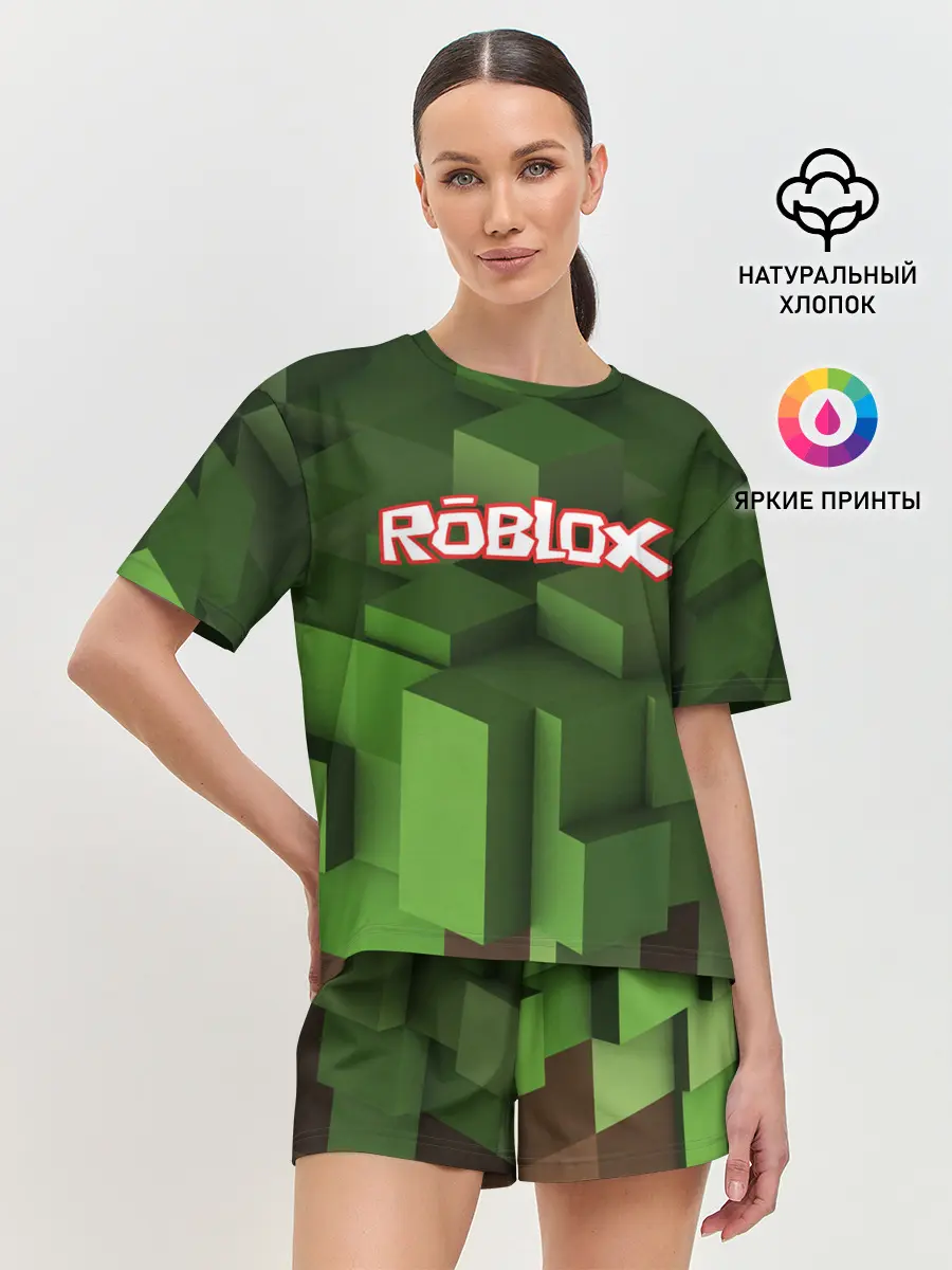 Женская пижама с шортами / Roblox