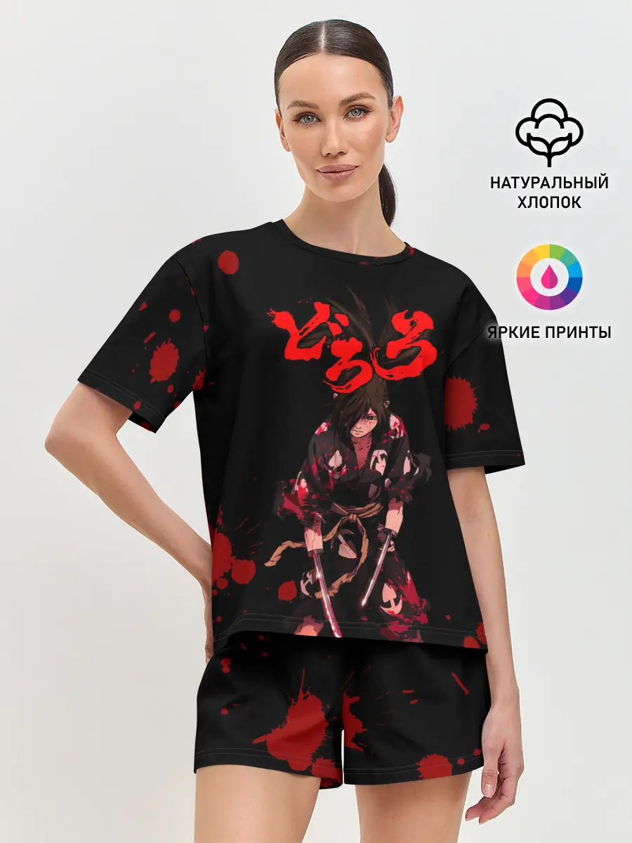 Женская пижама с шортами / Дороро