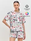 Женская пижама с шортами / Лондон