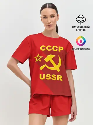 Женская пижама с шортами / СССР