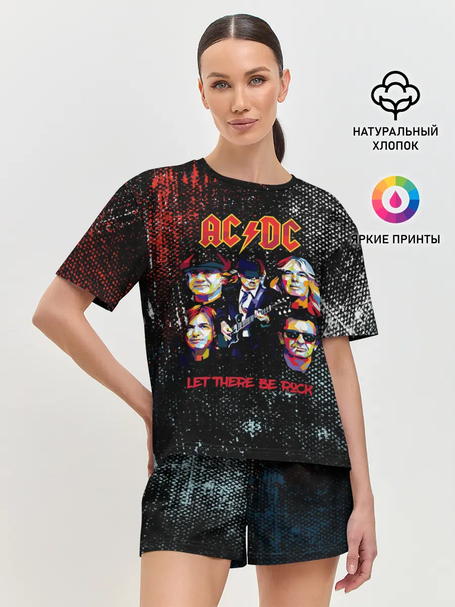 Женская пижама с шортами / AC/DC