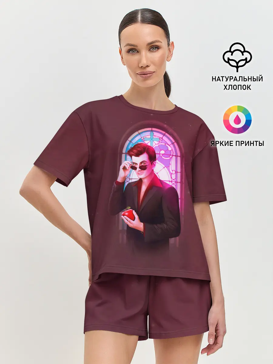 Женская пижама с шортами / Good Omens