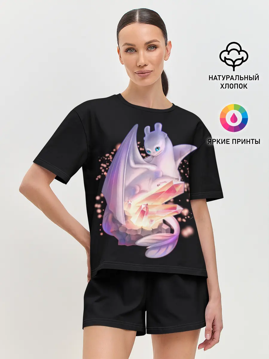 Женская пижама с шортами / дневная фурия