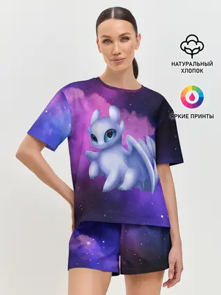 Женская пижама с шортами / Как приручить дракона