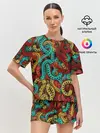 Женская пижама с шортами / Кетцалькоатли