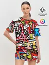 Женская пижама с шортами / Современное искусство
