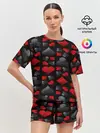 Женская пижама с шортами / Card suits