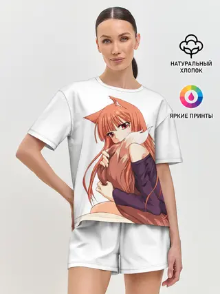 Женская пижама с шортами / Волчица и пряности