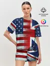 Женская пижама с шортами / Англия&Америка