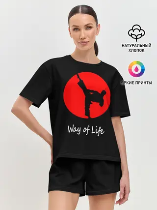 Женская пижама с шортами / Каратэ