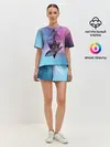 Женская пижама с шортами / космос