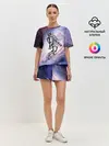 Женская пижама с шортами / космос