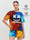 Женская пижама с шортами / Marshmello Fire