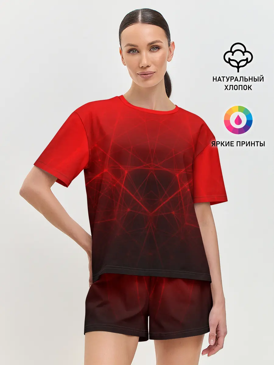 Женская пижама с шортами / ГОЛОГРАФИЧЕСКАЯ ЗАЩИТА