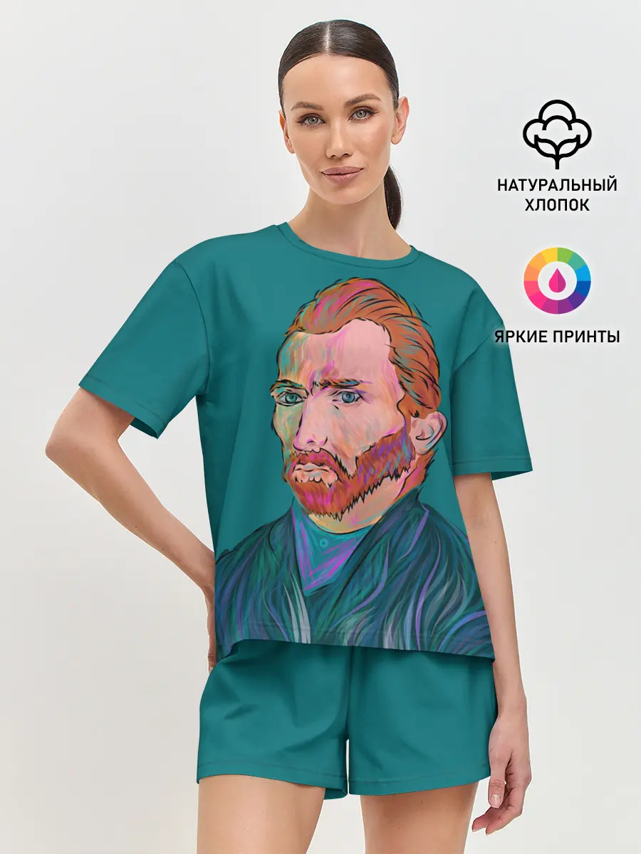 Женская пижама с шортами / Ван Гог