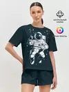 Женская пижама с шортами / Космонавт