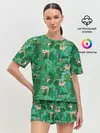 Женская пижама с шортами / Ленивцы