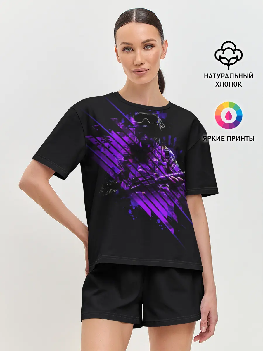 Женская пижама с шортами / pro100