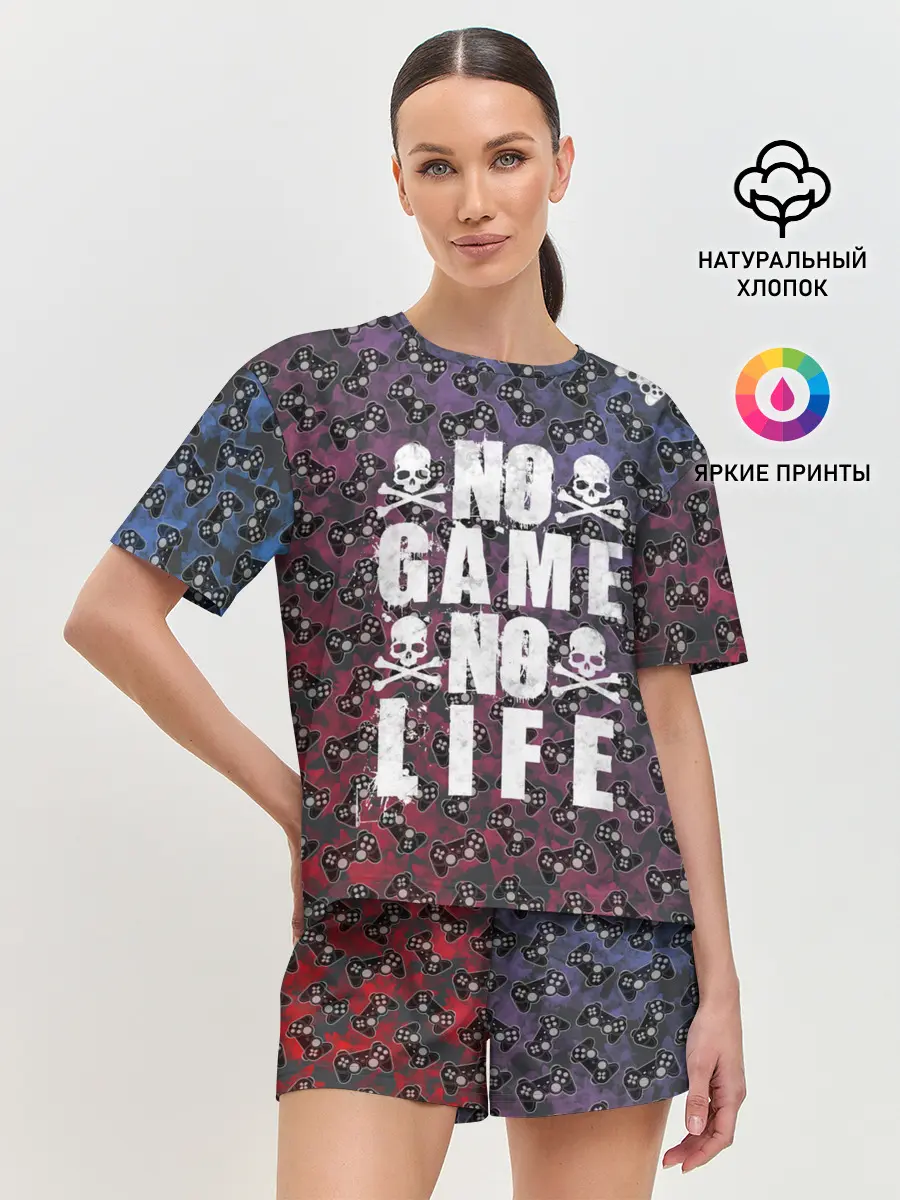 Женская пижама с шортами / No Game No Life