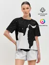 Женская пижама с шортами / Космический Кот